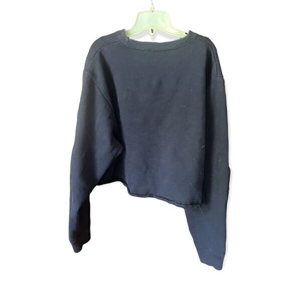 NAUTICA Y2K CROPPED CREWNECK SWEATSHIRT NAVY BLUE XL - Picture 8 of 8